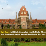 Bombay High Court ruling on suicide under mental stress