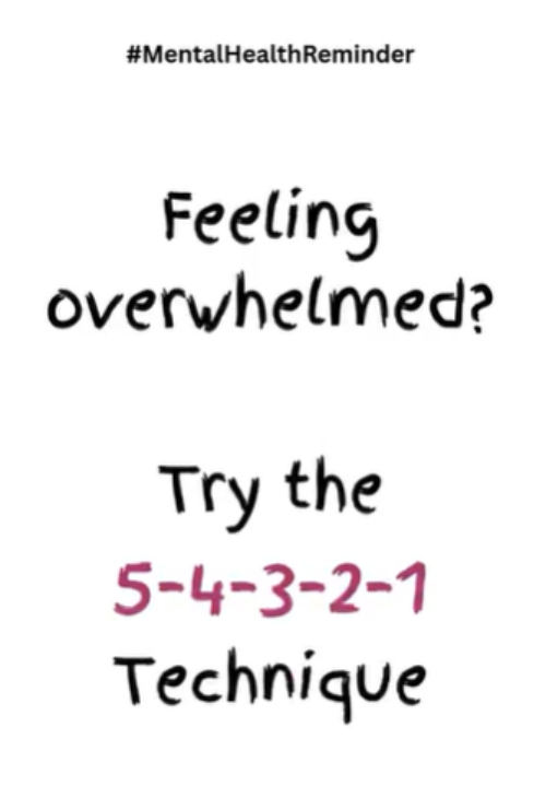 Feeling overwhelmed Try the 5 4 3 2 1 Technique